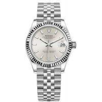 Replica Rolex Datejust 31 and White Gold Silver Dial Women‘s Watch M278274-0012