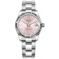 Replica Rolex Datejust 31 and White Gold Pink Dial Women‘s Watch M278274-0013