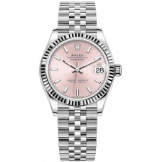 Replica Rolex Datejust 31 and White Gold Pink Dial Women‘s Watch M278274-0014