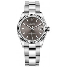 Replica Rolex Datejust 31 and White Gold Dark Grey Dial Women‘s Watch M278274-0015