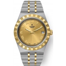 Replica Tudor Royal Champagne Dial and Yellow Gold Unisex Watch M28403-0004