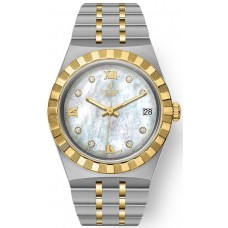 Replica Tudor Royal Mother of Pearl Diamond Dial and Yellow Gold Unisex Watch M28403-0007