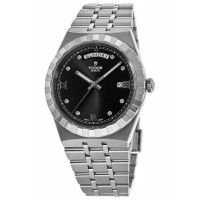 Replica Tudor Royal Black Diamond Dial Steel Men‘s Watch M28600-0004