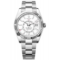 Replica Rolex Sky-Dweller White Rolesor White Dial Oyster Men‘s Watch M336934-0003