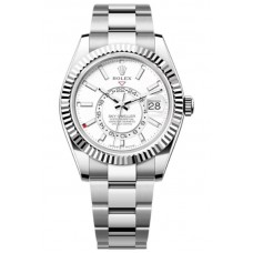 Replica Rolex Sky-Dweller White Rolesor White Dial Oyster Men‘s Watch M336934-0003