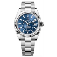 Replica Rolex Sky-Dweller White Rolesor Blue Dial Oyster Men‘s Watch M336934-0005