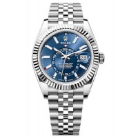 Replica Rolex Sky-Dweller White Rolesor Blue Dial Jubilee Men‘s Watch M336934-0006