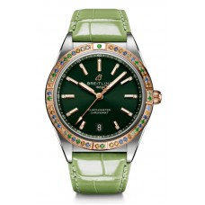 Replica Breitling Chronomat Automatic 36 South Sea Green Dial Women‘s Watch U10380611L1P1