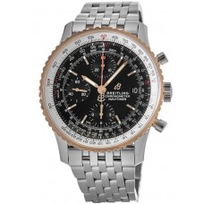 Replica Breitling Navitimer 1 Chronograph 41 Steel &Rose Gold Black Dial Men‘s Watch U13324211B1A1-PO