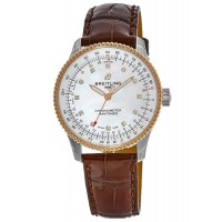 Replica Breitling Navitimer Automatic 35 Mother of Pearl Dial Diamond Brown Women‘s Watch U17395211A1P2