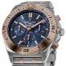 Replica Breitling Chronomat B01 42 Blue Chronograph Dial Rose Gold and Steel Men‘s Watch UB0134101C1U1