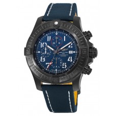 Replica Breitling Super Avenger Chronograph 48 Night Mission Blue Dial Blue Men‘s Watch V13375101C1X1