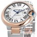 Replica Cartier Ballon Bleu 42mm Rose Gold &Steel Automatic Men‘s Watch W2BB0004