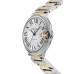 Replica Cartier Ballon Bleu de Cartier Silver Dial Two-Toned Steel Women‘s Watch W2BB0030