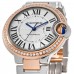 Replica Cartier Ballon Bleu 33mm 18kt Rose Gold &Steel Custom Diamond Bezel Women‘s Watch W2BB0032-CD