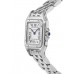 Replica Cartier Panthere de Cartier Medium Diamond Steel Women‘s Watch W4PN0008