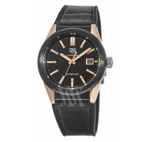 Replica Tag Heuer Carrera Quartz Black PVD and Rose Gold Women‘s Watch WBG1350.FC6418