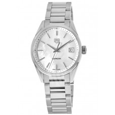 Replica Tag Heuer Carrera Quartz 36mm Mother of Pearl Dial Steel Women‘s Watch WBK1311.BA0652