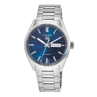 Replica Tag Heuer Carrera Calibre 5 Day-Date Blue Dial Steel Men‘s Watch WBN2012.BA0640