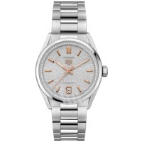 Replica Tag Heuer Carrera Date Silver Diamond Dial Steel Women‘s Watch WBN231B.BA0001