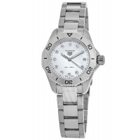 Replica Tag Heuer Aquaracer Quartz MOP Diamond Dial Steel Women‘s Watch WBP1416.BA0622