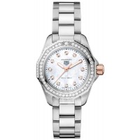 Replica Tag Heuer Aquaracer Professional 200 Mother of Pearl Dial Diamond Steel Women‘s Watch WBP1451.BA0622