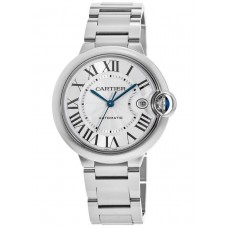 Replica Cartier Ballon Bleu 40mm Automatic Silver Dial Steel Men‘s Watch WSBB0040