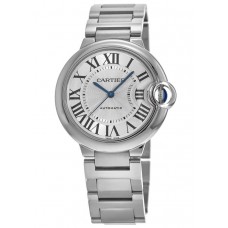 Replica Cartier Ballon Bleu 36mm Automatic Silver Dial Steel Women‘s Watch WSBB0048