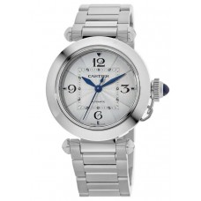 Replica Cartier Pasha 35mm Silver Dial Steel Women‘s Watch WSPA0013