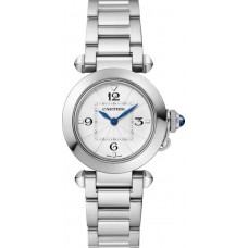 Replica Cartier Pasha De Cartier Opaline Dial Steel Women‘s Watch WSPA0021