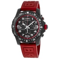 Replica Breitling Professional Endurance Pro Black Chronograph Dial Red Rubber Strap Men‘s Watch X82310D91B1S1