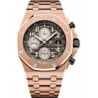 Audemars Piguet Royal Oak Offshore Pink Gold Grey Bracelet 26470OR.OO.1000OR.02