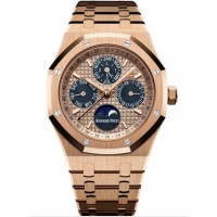 Audemars Piguet Royal Oak Perpetual Calendar 41 Pink Gold Blue 26584OR.OO.1220OR.01