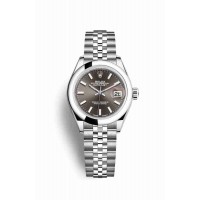 Rolex Datejust 28 Oystersteel Dark grey Dial m279160-0009