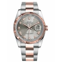 Rolex Datejust 36mm Steel and Pink Gold 116231 Steel dial Replica