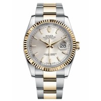 Replica Rolex Datejust 36mm 116233 Steel and Gold Silver Dial