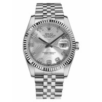 Rolex Datejust 36mm Steel Silver Concentric Dial Jubilee Bracelet 116234 SCAJ Replica