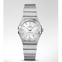 Omega Constellation Brushed Steel Ladies Replica Watch 123.10.27.60.02.001