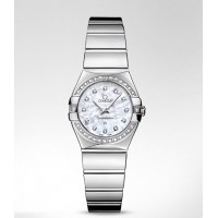 Omega Constellation Polished Quartz Replica Watch 123.15.24.60.55.003