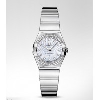 Omega Constellation Polished Quartz Replica Watch 123.15.24.60.55.004