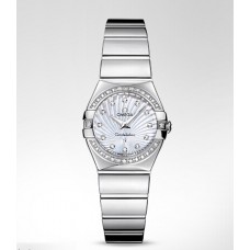 Omega Constellation Polished Quartz Replica Watch 123.15.24.60.55.004