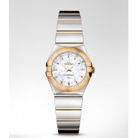 Omega Constellation Polished Quartz Replica Watch 123.20.24.60.05.004