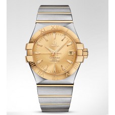 Omega Constellation Mens Gold Replica Watch 123.20.35.20.08.001