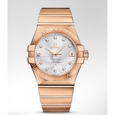 Omega Constellation Rose Gold Diamonds Replica Watch 123.50.35.20.52.001