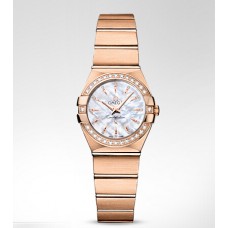 Omega Constellation Quartz 24MM Ladies Replica Watches 123.55.24.60.55.002