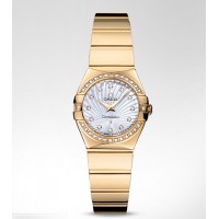 Omega Constellation Polished Quartz Replica Watch 123.55.24.60.55.007