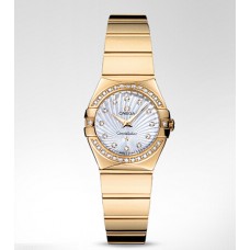 Omega Constellation Polished Quartz Replica Watch 123.55.24.60.55.007