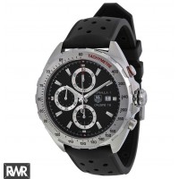 Tag Heuer Formula 1 Chronograph Automatic Black Dial Black Rubber Mens CAZ2010FT8024 replica watch