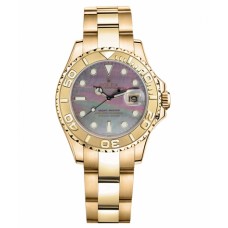 Rolex Yacht-Master Yellow Gold MOP dial Ladies Watch 169628 DKM Replica