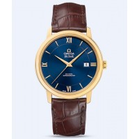 Omega De Ville Co-Axial 39.5MM Gold Mens Replica Watch 424.53.40.20.03.001